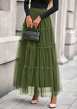 PRETTYGARDEN Tulle Skirts for Women 2025 Fall Fashion